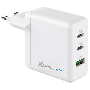 XLAYER Powercharger 65W Ladeadapter weiß, 65 Watt