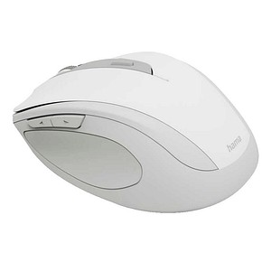 hama WM-400 Maus ergonomisch kabellos weiß