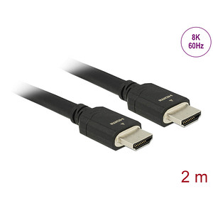 DeLOCK Ultra High Speed HDMI Kabel 8K 60 Hz 2,0 m schwarz, 1 St.