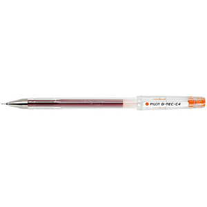 PILOT G-Tec C4 0.4 Gelschreiber transparent 0,4 mm, Schreibfarbe: orange, 1 St.