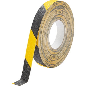 DURABLE Markierungsband DURALINE® GRIP+ gelb, schwarz 25,0 mm x 15,0 m