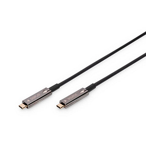 DIGITUS USB-C/USB-C Glasfaserkabel AK-330160-150-S 10,0 m schwarz, 1 St.