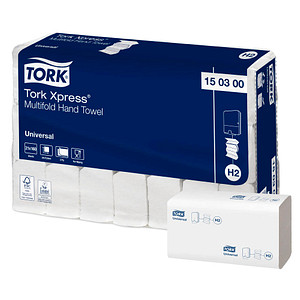TORK Papierhandtücher 150300 H2 Universal Interfold-Falzung 2-lagig 3.360 Tücher