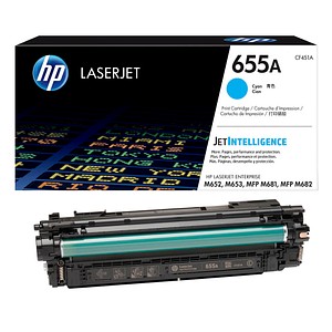 HP 655A (CF451A) cyan Tonerkartusche