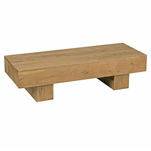 WOHNLING Couchtisch rechteckig Massivholz akazie 120,0 x 45,0 x 30,0 cm, 1 St.