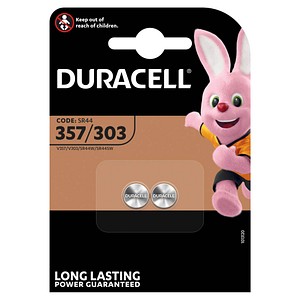 2 DURACELL Knopfzellen 357/303 1,55 V