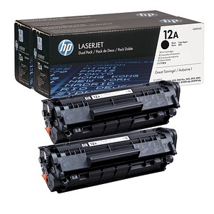 2 HP 12A (Q2612AD) schwarz Tonerkartuschen 2 HP 12A (Q2612AD) schwarz Tonerkartuschen