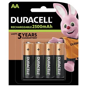 4 DURACELL Akkus PreCharged Mignon AA 2.500 mAh