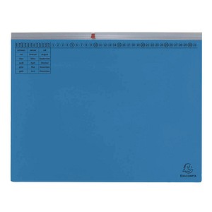 Exacompta Hängehefter Exaflex Karton blau DIN A4 1x kaufmännische Heftung, 25 St.