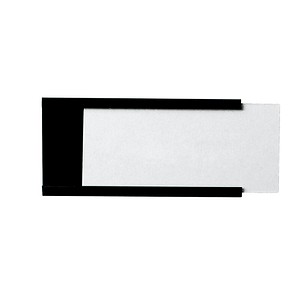 24 Legamaster Etikettenhalter magnetisch schwarz 9,0 x 3,0 cm