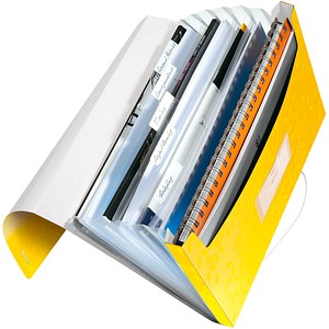 LEITZ Fächermappe WOW 4589 6 Fächer gelb, 1 St.