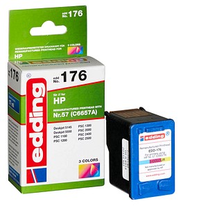 edding EDD-176  color Druckerpatrone kompatibel zu HP 57 (C6657AE)