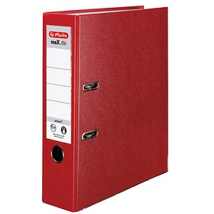 herlitz maX.file protect Ordner rot Kunststoff 8,0 cm DIN A4