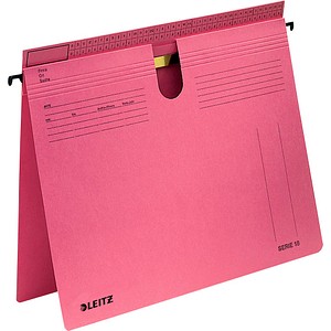 LEITZ Hängehefter SERIE 1814 Karton rot DIN A4 1x Amtsheftung / kaufmännische Heftung, 50 St.