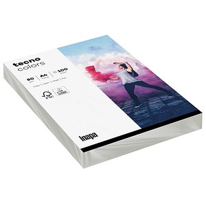 tecno Kopierpapier colors grau DIN A4 80 g/qm 100 Blatt tecno Kopierpapier colors grau DIN A4 80 g/qm 100 Blatt