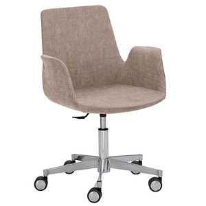 Mayer Besuchersessel myHELIOS mauve Aluminium Stoff 65,0 x 65,0 x 82,0 - 93,0 cm, 1 St.