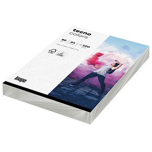 tecno Kopierpapier colors grau DIN A4 80 g/qm 100 Blatt tecno Kopierpapier colors grau DIN A4 80 g/qm 100 Blatt