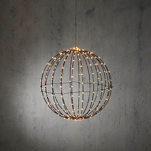 Edelman® Kugel LED Dekoleuchte schwarz 40,0 cm, 240 LED´s
