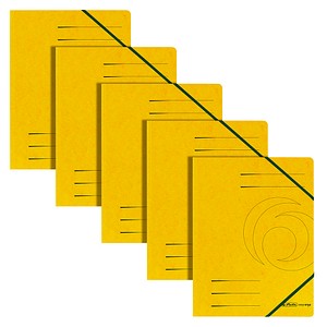 herlitz Eckspanner easy orga DIN A4 gelb, 5 St.