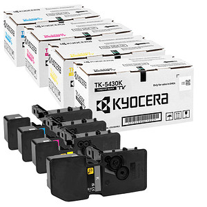 KYOCERA TK-5430K/C/M/Y  schwarz, cyan, magenta, gelb Toner, 4er-Set