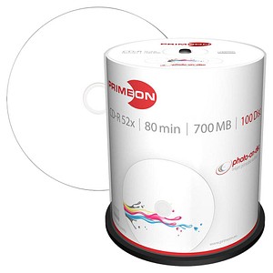 100 PRIMEON CD-R 700 MB bedruckbar