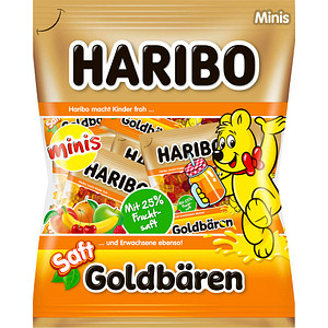 HARIBO SAFT GOLDBÄREN Minibeutel Fruchtgummi 14 St./220,0 g