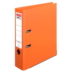 herlitz maX.file protect plus Ordner orange Kunststoff 8,0 cm DIN A4, 1 St.