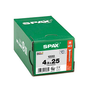 SPAX® Universalschrauben T20 Senkkopf WIROX 4,5 mm x 25 mm, 1000 St.