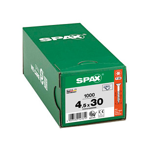 SPAX® Universalschrauben T20 Senkkopf WIROX 30mm  x 4,5 mm, 1000 St.