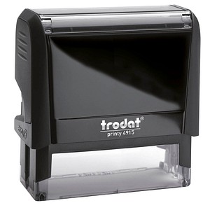 trodat Textstempel, individualisierbar printy 4915 selbstfärbend schwarz ohne Logo, 1 St. -  Nachträglich per Gutschein personalisieren