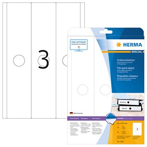 HERMA Hängeordneretiketten 5167 weiß, 25 Blatt