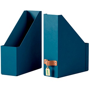 2 LEITZ Stehsammler Puro 24710068 dunkelblau Karton, DIN A4