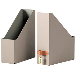 2 LEITZ Stehsammler Puro 24710012 beige Karton, DIN A4