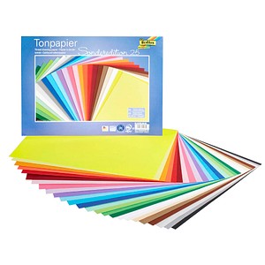 folia Tonpapier farbsortiert 130 g/qm folia Tonpapier farbsortiert 130 g/qm