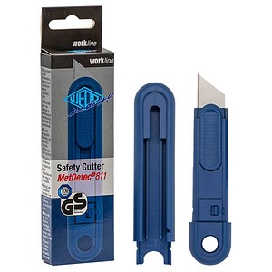 WEDO Cuttermesser Safety MetDetec blau 19,0 x 61,0 cm, 1 St.