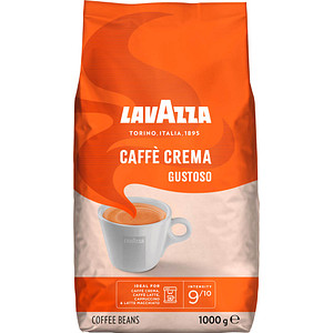 LAVAZZA Caffè Crema Gustoso Kaffeebohnen Arabica- und Robustabohnen kräftig 1,0 kg