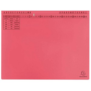 Exacompta Hängehefter Exaflex Karton rot DIN A4 1x Amtsheftung / kaufmännische Heftung, 25 St.