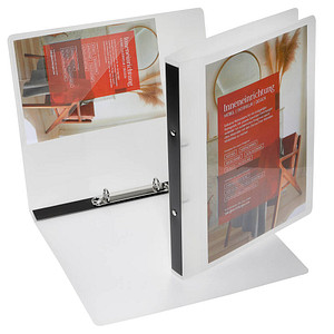 EICHNER Präsentationsringbuch 2-Ringe grau-transparent 2,5 cm DIN A4