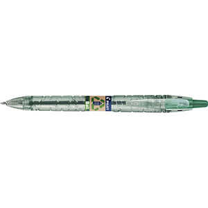 PILOT Kugelschreiber B2P „Bottle 2 Pen“ ECOBALL transparent/grün, Schreibfarbe: grün, 1 St.