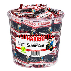 HARIBO Lakritz Schnecken Minibeutel Lakritz 100 St.