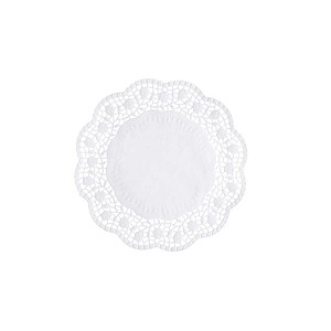 PAPSTAR Tortenspitzen rund weiß Ø 20,0 cm, 100 St.