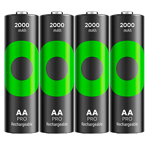 4 GP Akkus ReCyko+ PRO Mignon AA 2.000 mAh