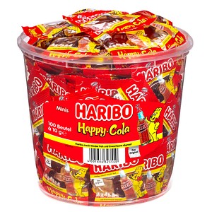 HARIBO Happy Cola Minibeutel Fruchtgummi 100 St./980,0 g