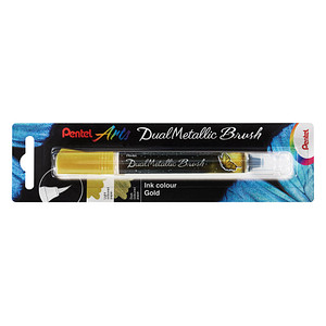 Pentel Dual Metallic Brush XGFH-DXX Brush-Pen gold, 1 St.