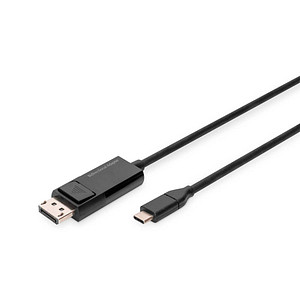 DIGITUS USB-C-Stecker/DisplayPort-Stecker Kabel AK-300334-020-S 2,0 m schwarz, 1 St.