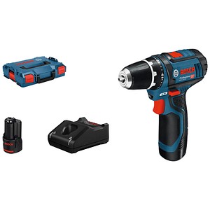 BOSCH Professional GSR 12V-15 Akku-Bohrschrauber-Set 12,0 V, mit 2 Akkus
