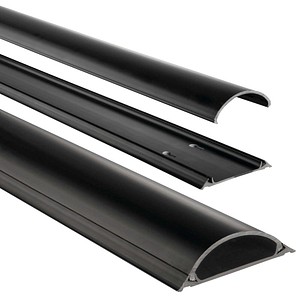 hama halbrund PVC Kabelkanal 100,0 cm schwarz