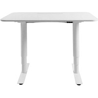 Topstar Sitness X Up Table 20 elektrisch höhenverstellbarer Schreibtisch  weiß rechteckig, T-Fuß-Gestell weiß 110,0 x 60,0 cm ++ büroplus