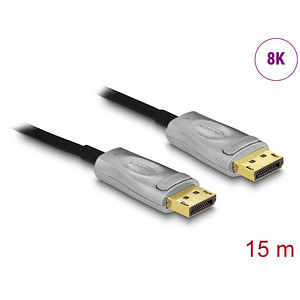 DeLOCK DisplayPort 1.4 Kabel 8K 60 Hz 15,0 m schwarz, 1 St.