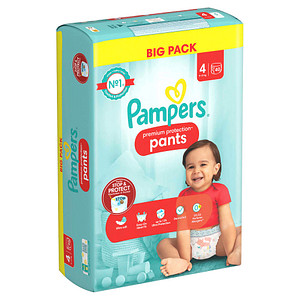 Pampers® Windeln premium protection™ BIG PACK Größe Gr.4 (9-15 kg) für Babys und Kleinkinder (4-18 Monate), 40 St.